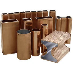 copper mould tubes for continuous casting in steel mills