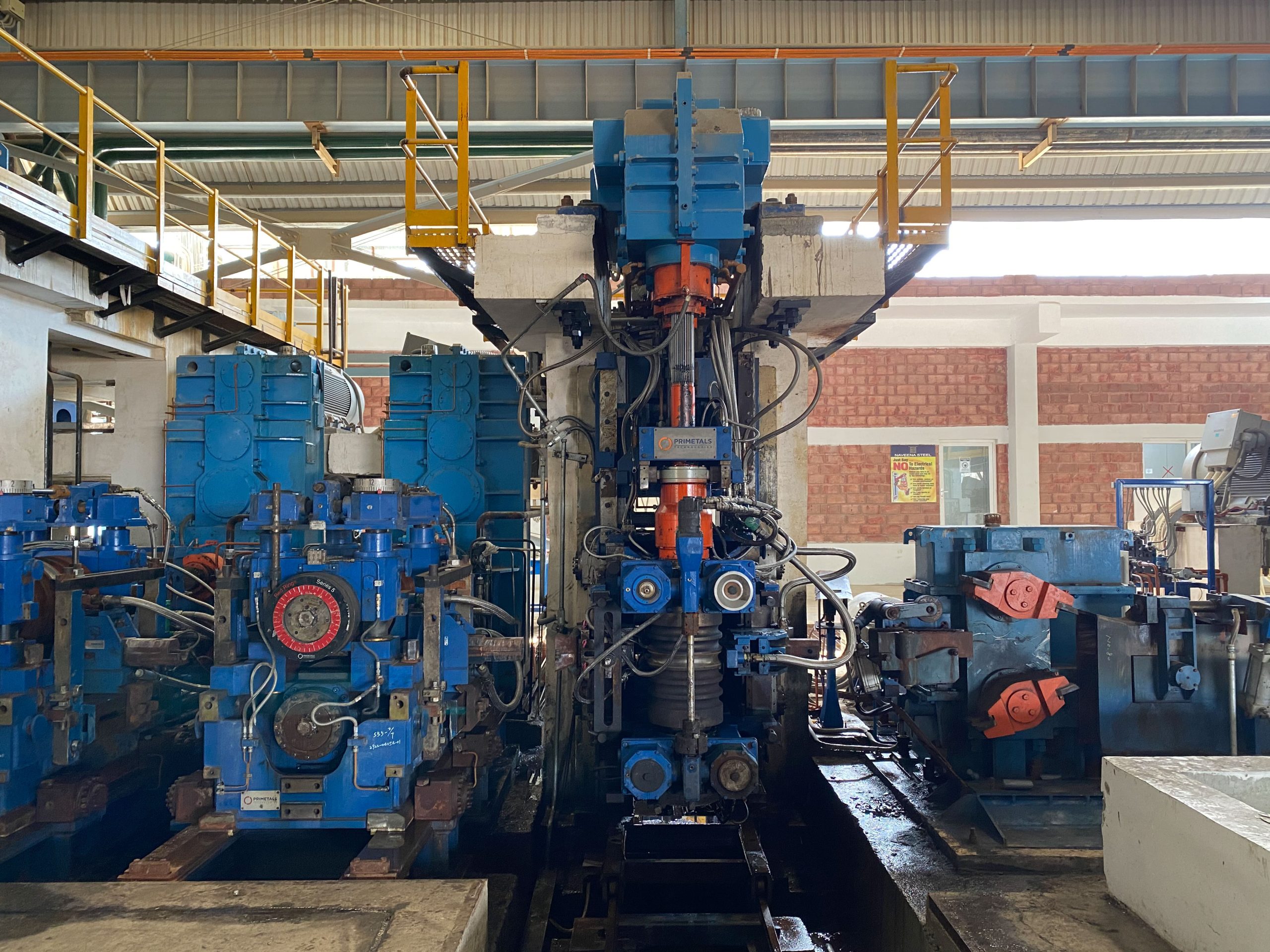 rolling mill commissioned by unisons steel solutions at naveena steel