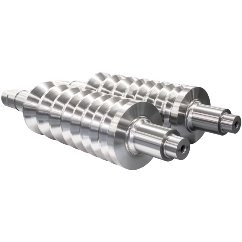 cast rolls with grooves for rolling mills