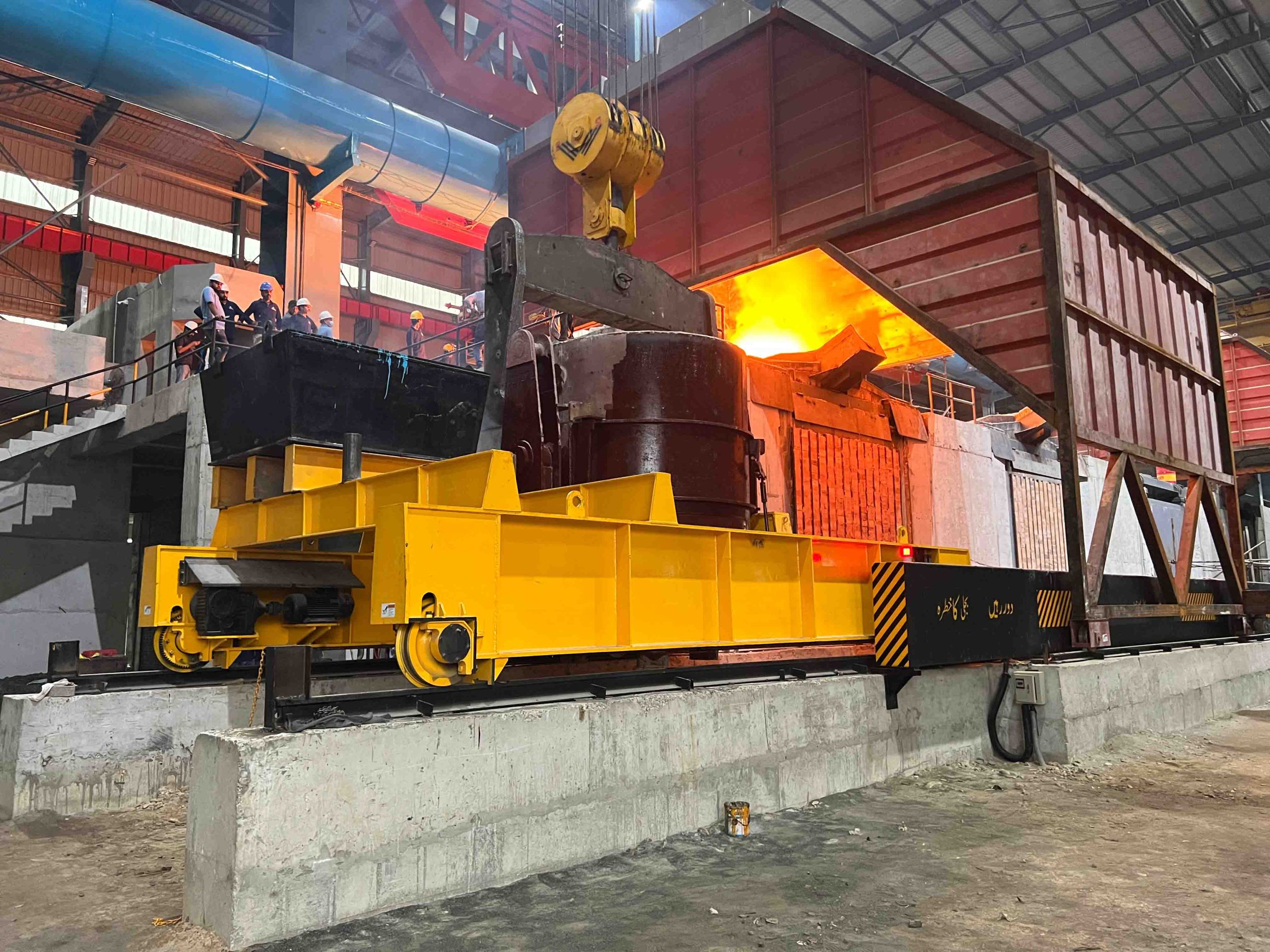 induction furnace commissioning at FF Steel by Unisons Steel Solutions