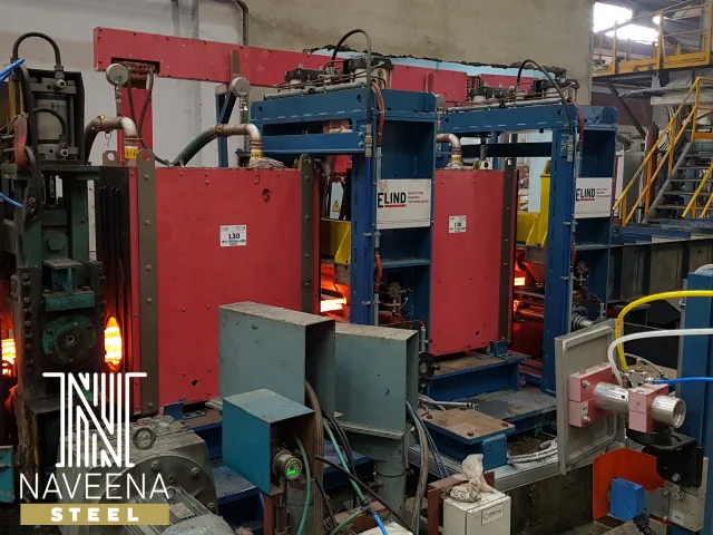 Billet Induction Heater commissioning by Unisons Steel Solutions at Naveena Steel