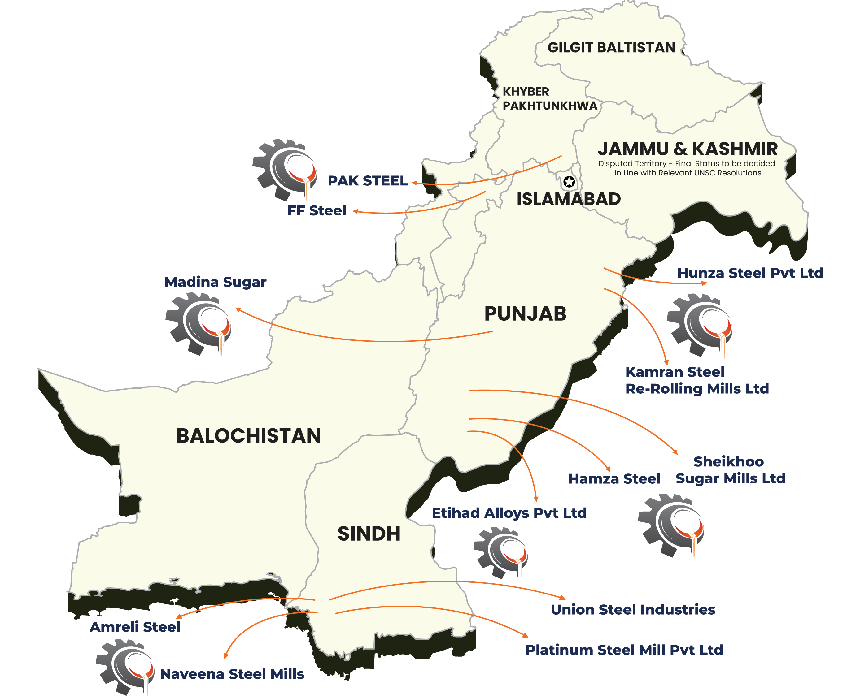 Pakistan map
