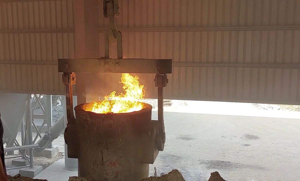 induction furnace commissioning by unisons steel solutions at platinum steel