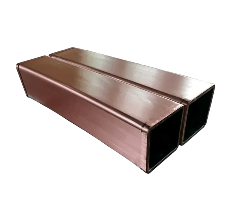 square copper mold tubes used in continuous casting