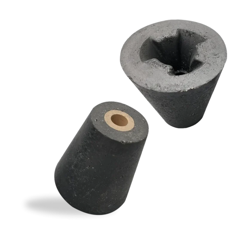tundish nozzles used for flow control of molten metal in steelmaking